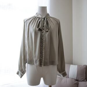Romantic Anime lolita Satin regency blouse size XS